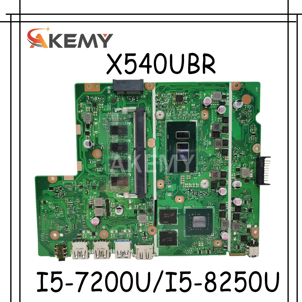 

Akemy X540UBR материнская плата для ноутбука Asus X540UB X540UBR материнская плата протестирована W/ I5-7200U/I5-8250U 4 Гб RAM