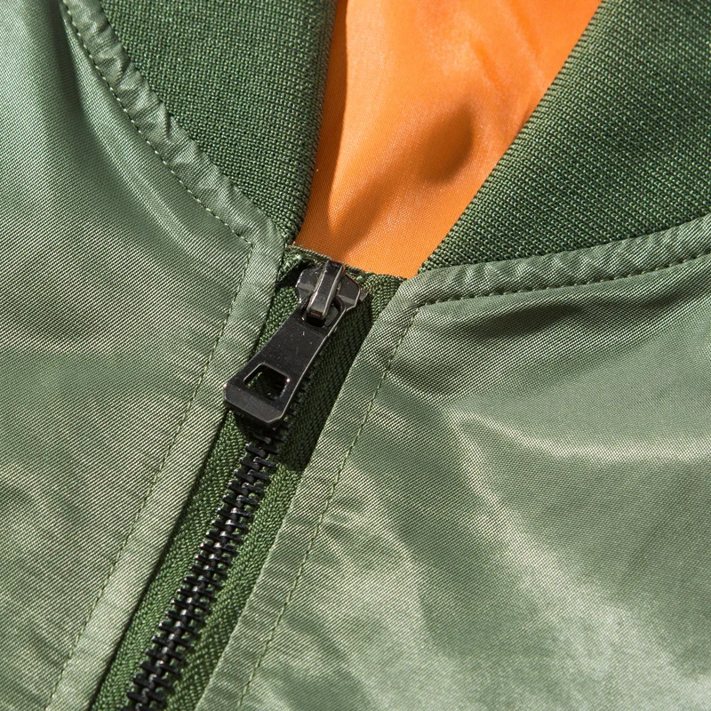 Осенняя мужская куртка бомбер на молнии в стиле хип хоп Slim Fit Pilot пальто Мужская