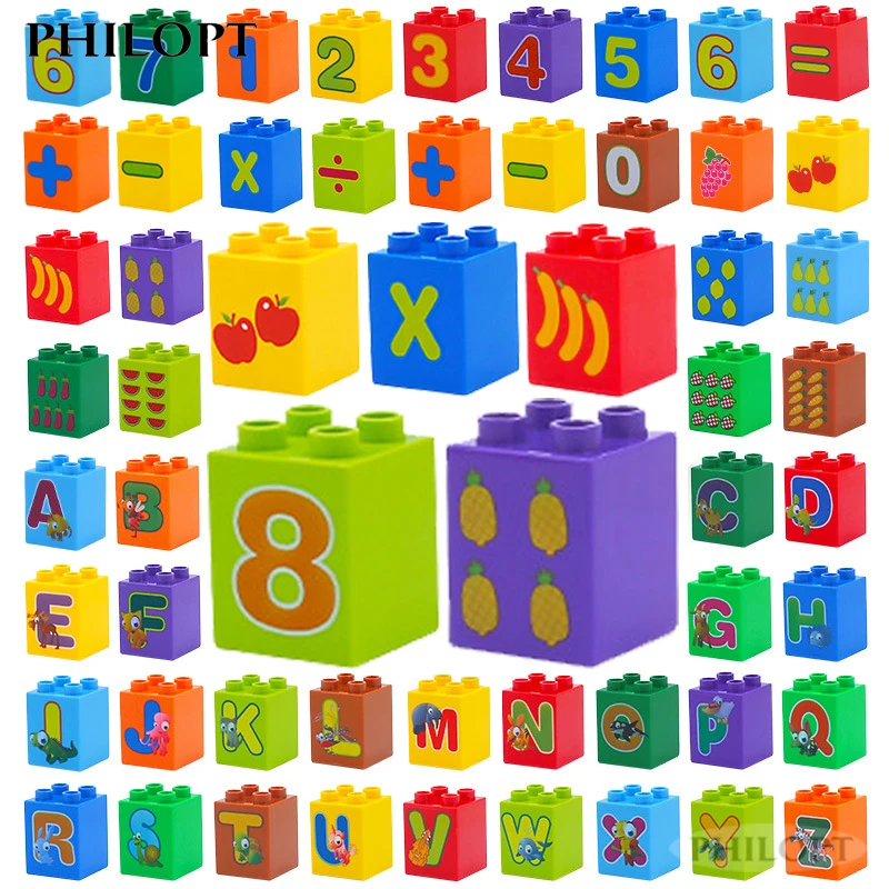 Конструктор сделай сам с цифрами и буквами фрукты овощи строительные блоки