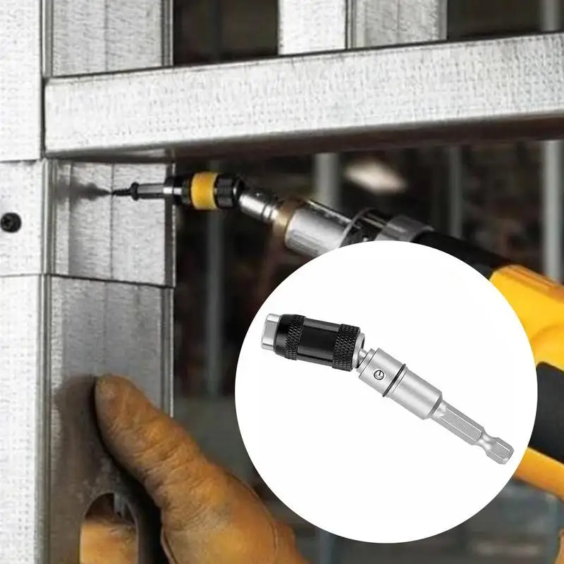 

20 Bendable Magnetic Screw Drill Tip 6.35mm Quick Tool Extension Spare Drill Parts Self-Locking Bit Release