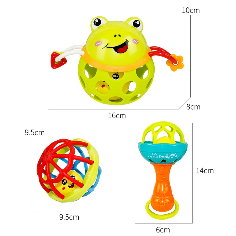 

3pcs Animal Handbell Hand Grasping Educational for Newborns Babies Toddler (Random Style)