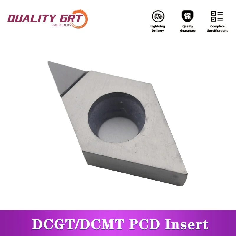 

Q.Grt Diamond Inserts DCGT070204 DCMT070202 DCMT11T304 DCGT070204 DCGT11T304 For Aluminium Turning Cutter Blade Tool PCD CBN