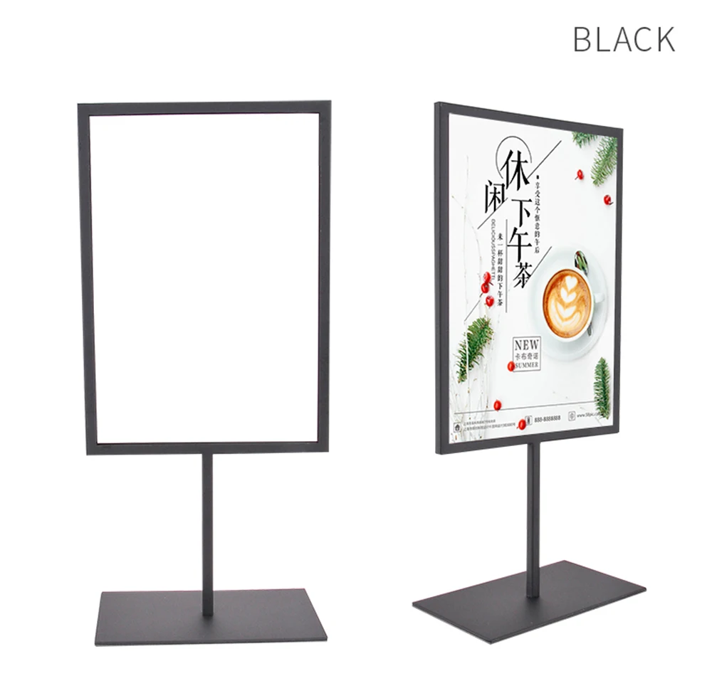 Двусторонний стол плакат стенд A3A4 для размешивания кофе из нержавеющей стали