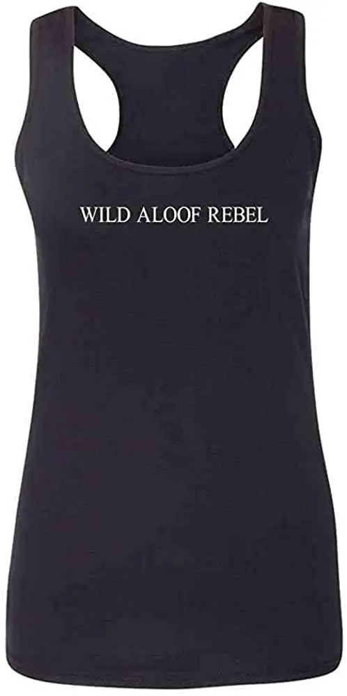

Novelty Graphic Black Fashion Tank Top Tee for Women Summer Tops Personality Fashion Art T-Shirt