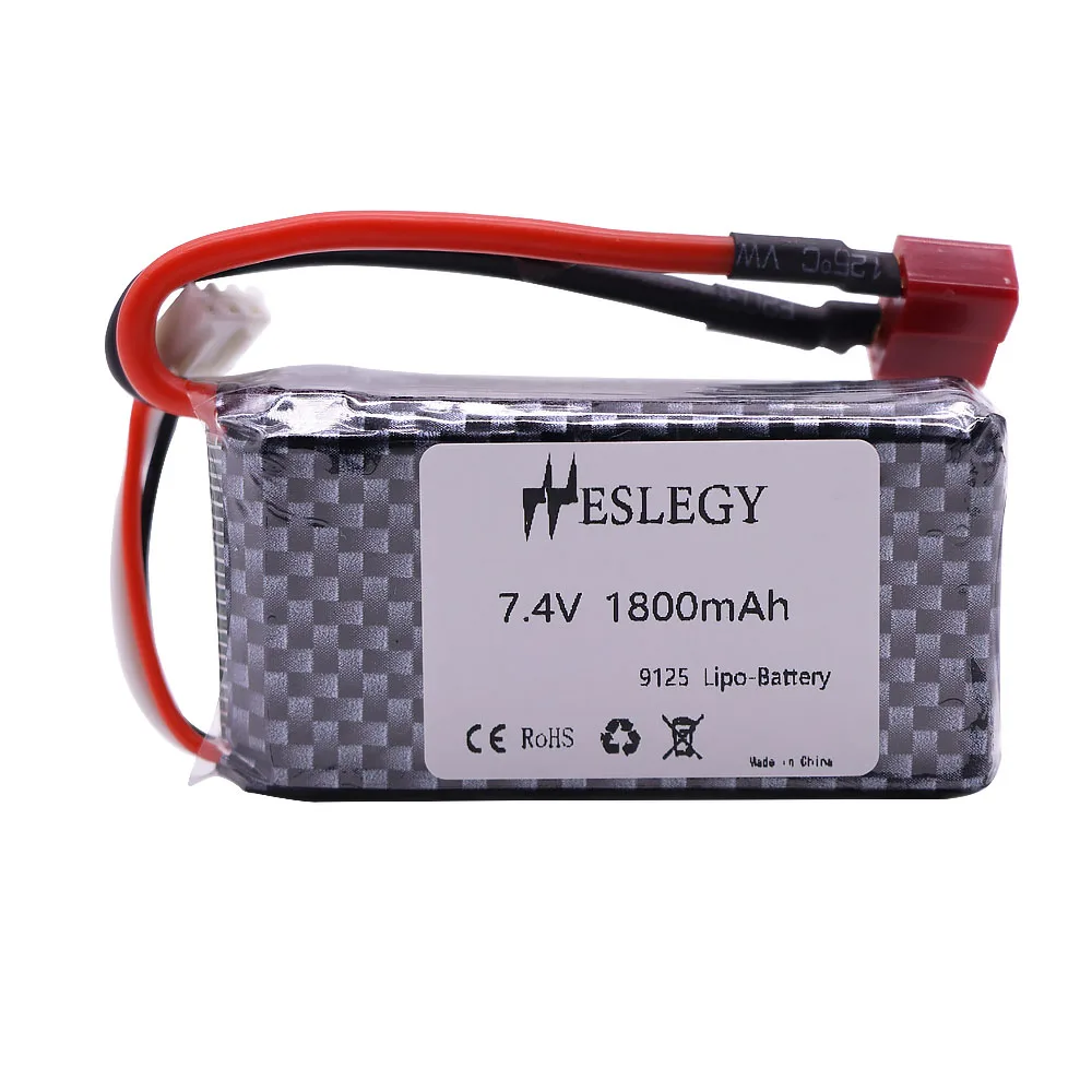 Аккумуляторная батарея lipo с USB зарядным устройством для XINLEHONG 9125 RC 7 4 В 1800 мА ·