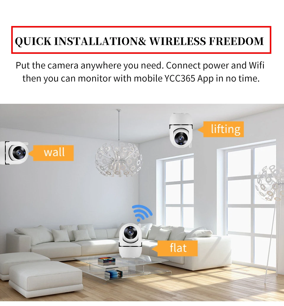 Беспроводная ip-камера 1080 P, облачная, интеллектуальная, с автоматическим отслеживанием, для детей, PTZ, для домашней безопасности, видеонаблюдения, CCTV, сеть, мини, Wifi камера