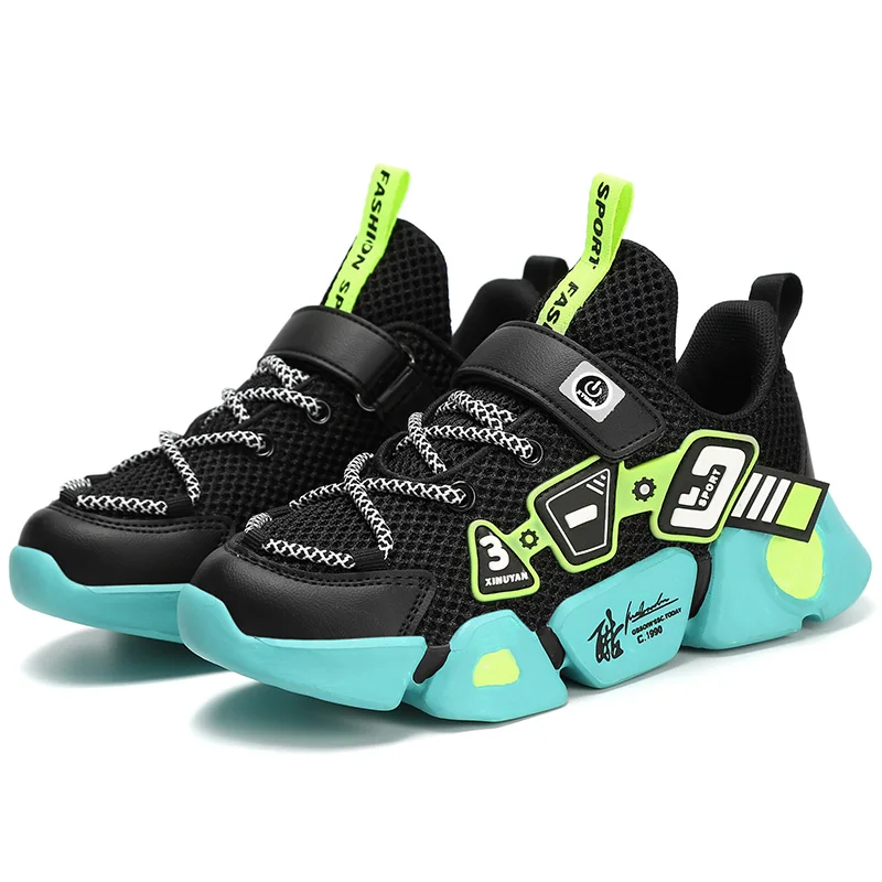 

FEBMOFL High Quality Children Shoes Breathable Sneakers For Boys Lightweight Kids Shoes Soft Bottom Running Shoe Tenis Infantil