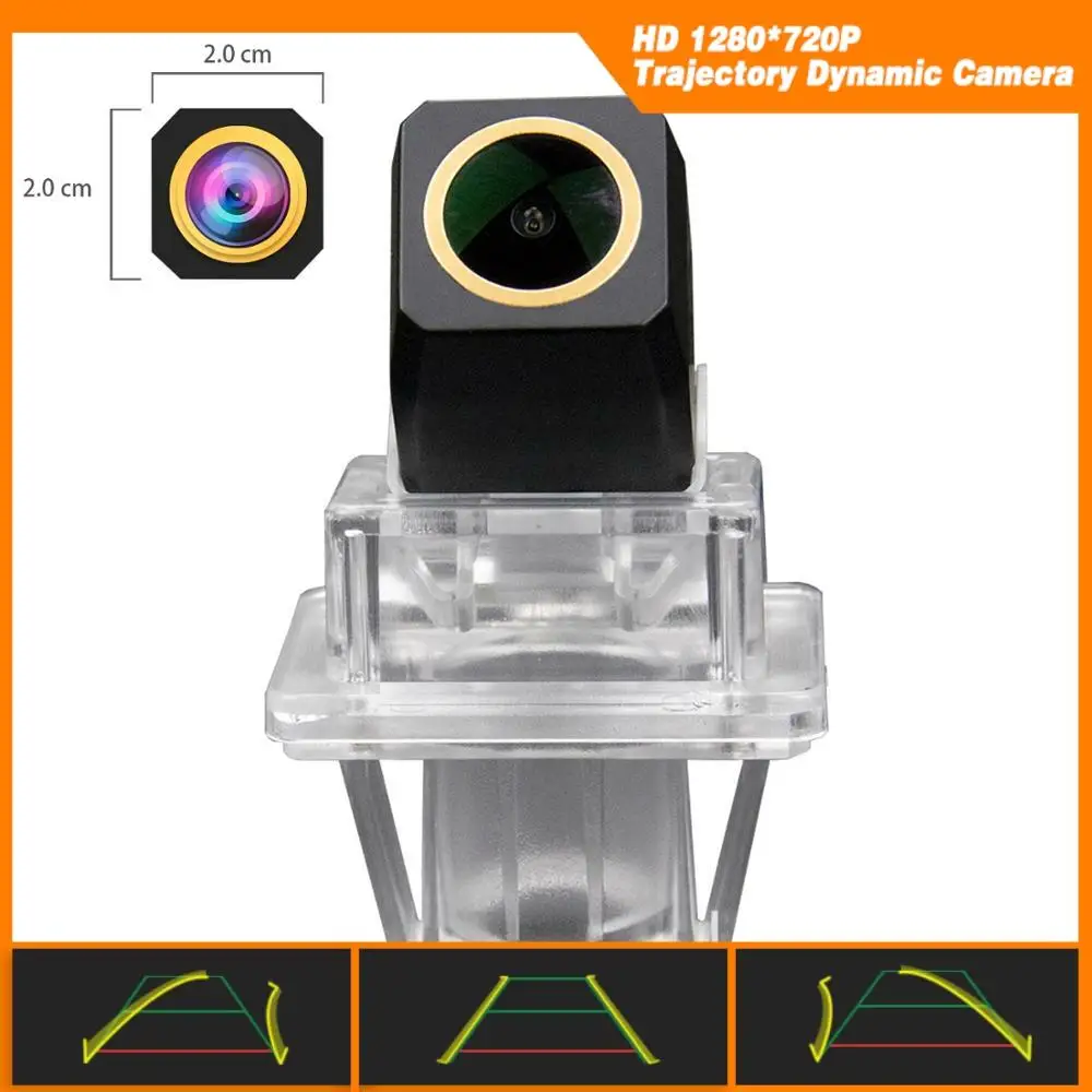HD 1280x720p камера заднего вида траектория динамическая парковочная линия для Mercedes E