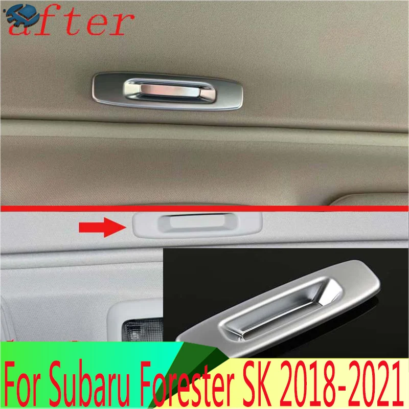 

For Subaru Forester SK 2018-2021 ABS Chrome scuttle shake handshandle Scuttle shake handshandle decorative box