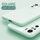 Оригинальный квадратный жидкий силиконовый чехол для телефона Xiaomi Redmi Note 10 9T 8 9 Pro Max, мягкий чехол для Xiaomi Mi 10 10T 11 Lite, чехлы