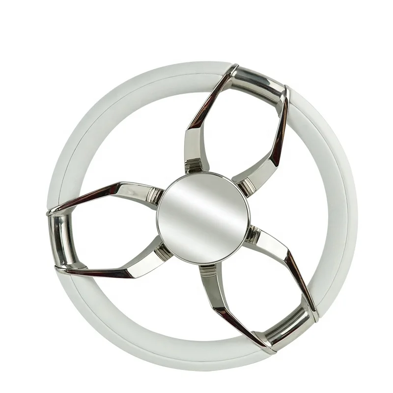 

Genuine Marine sail set stainless steel 316 and leather material boat steering wheel accessories marine steering wheel