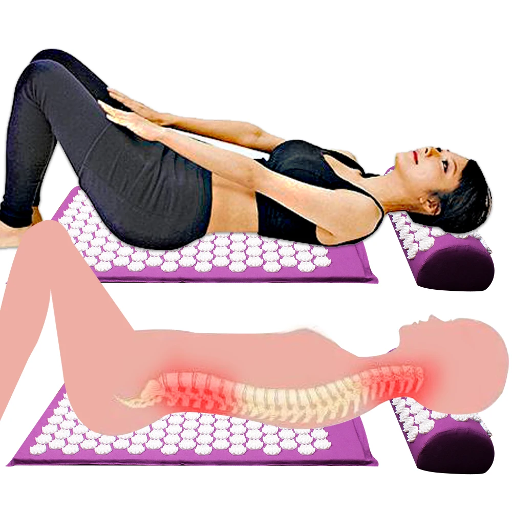 

Yoga mat Relief pressure pain pad Acupoint massage pad Full body massage pillow Acupuncture massage Yoga pad