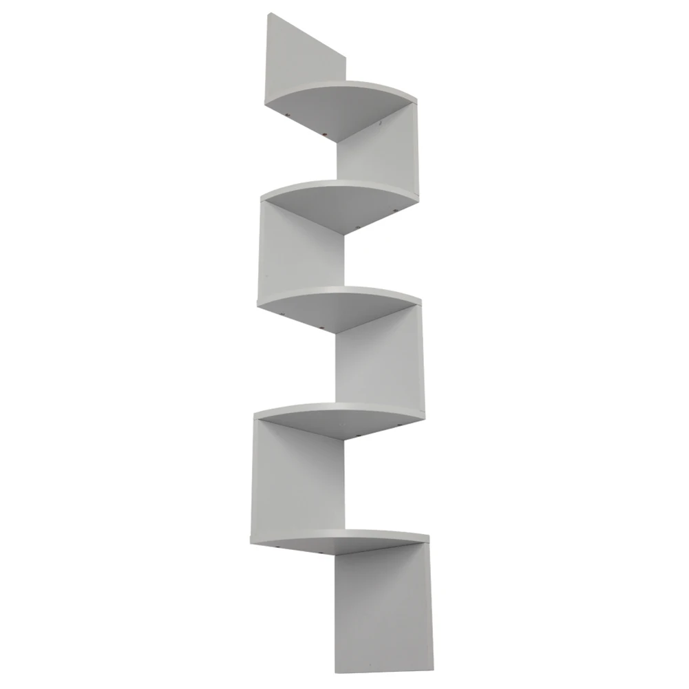 

Wood Corner 5 tiers Wall Shelf Wooden Shelves Wooden Mount Rack Home Furniture Bathroom kitchen Punch Corner Frame Shower Shelf