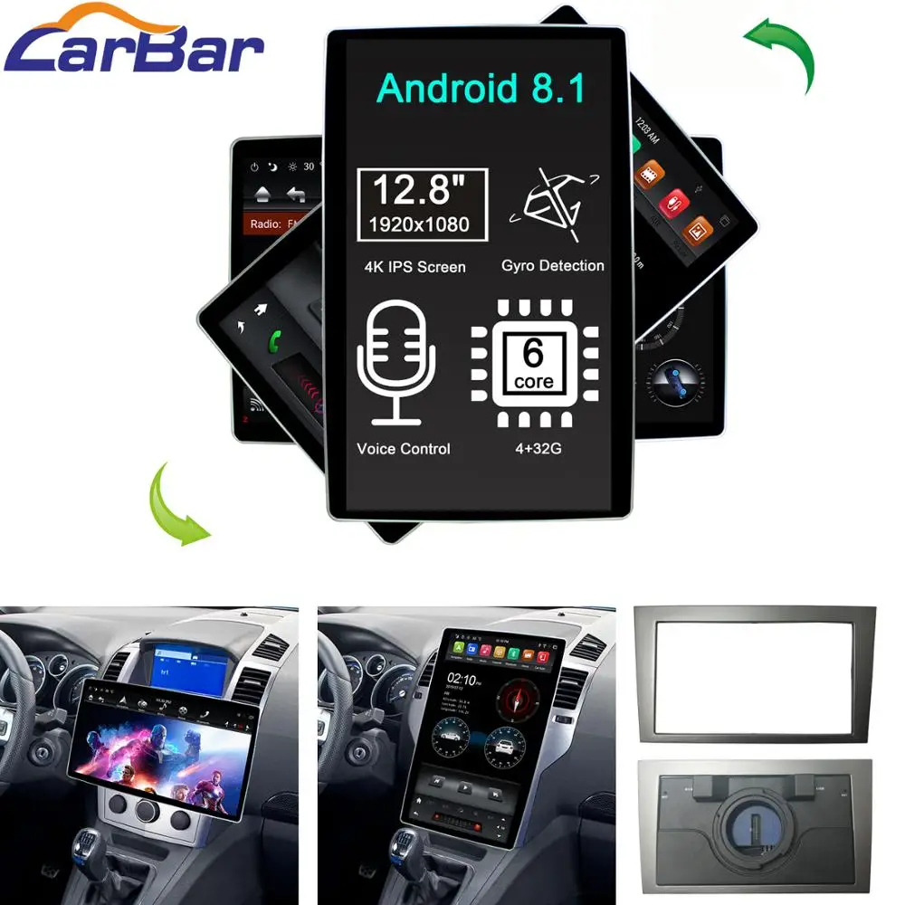 12," Tesla стиль Android 8,1 автомобильный DVD gps Радио навигационный плеер для Opel Astra Meriva Corsa Zafira Antara Vectra 2004-2011