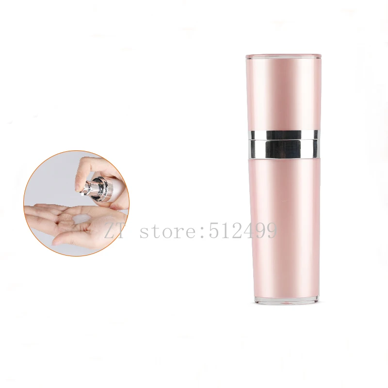 

30ml 20pcs Empty Pink Acrylic Cone Lotion Pump Bottle,DIY Professional Refillable Travel Containers,Portable Emulsion Package