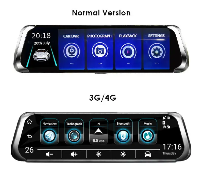 10 ''4G зеркало заднего вида Автомобильный видеорегистратор HD 1080P Авто регистратор двойной объектив рекордер WiFi ADAS gps навигация видеорегистратор резервная камера F800