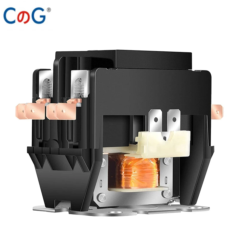 CG 2P контактор кондиционера 40 Amp 240VAC катушечный конденсаторный компрессор 50/60 Гц AC