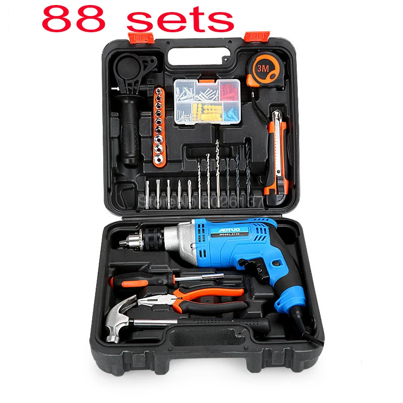 

1 sets Electric Impact Drill Kit Handheld Flat Drill Rotary Hammer Torque Driver Tool Screwdriver Power ToolsRotary Hammer