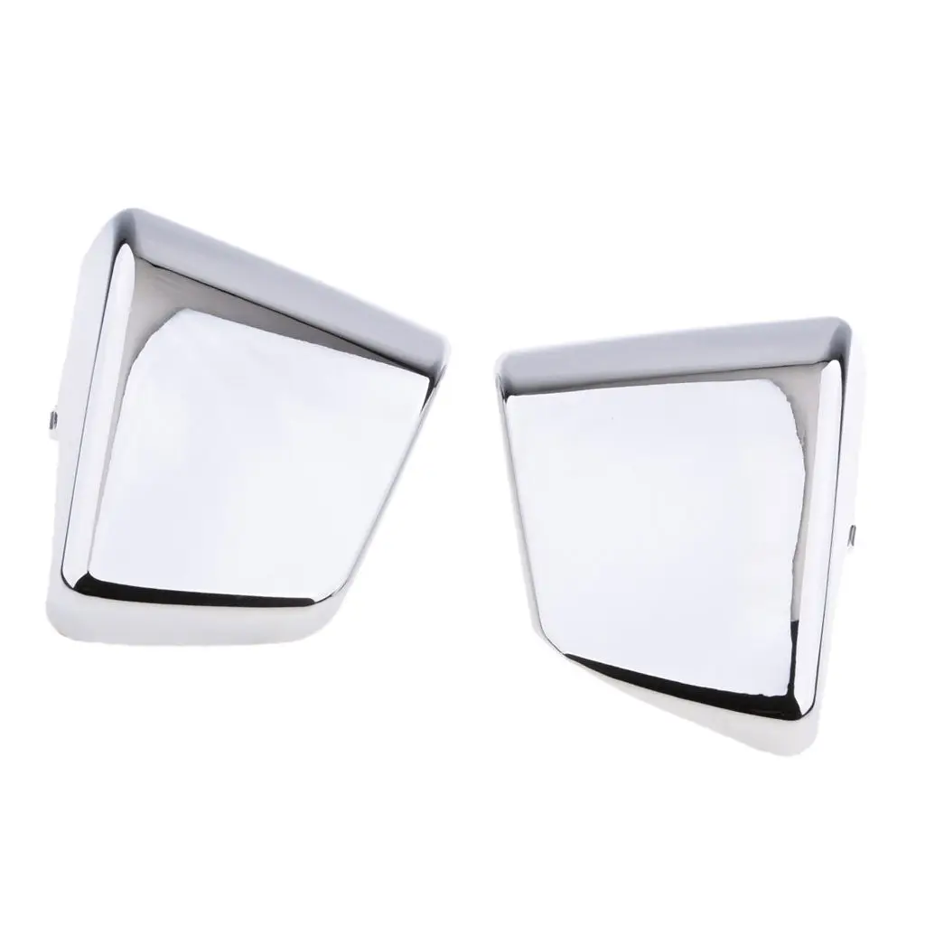 

1 Pair Motorcycle Battery Side Protector Covers for Honda Shadow VT750 VT400 98-03 Chrome