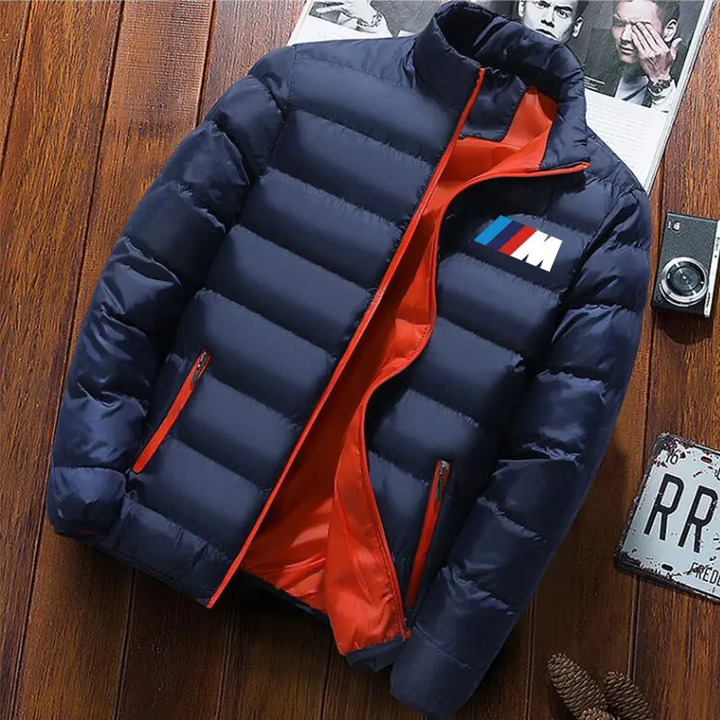 

2021 Men'S Winter New Jacket Long Sleeve Baseball Jacket Windbreaker BMW M Zipper Windbreaker Liner Plush Jacket Men'S Jacket Me