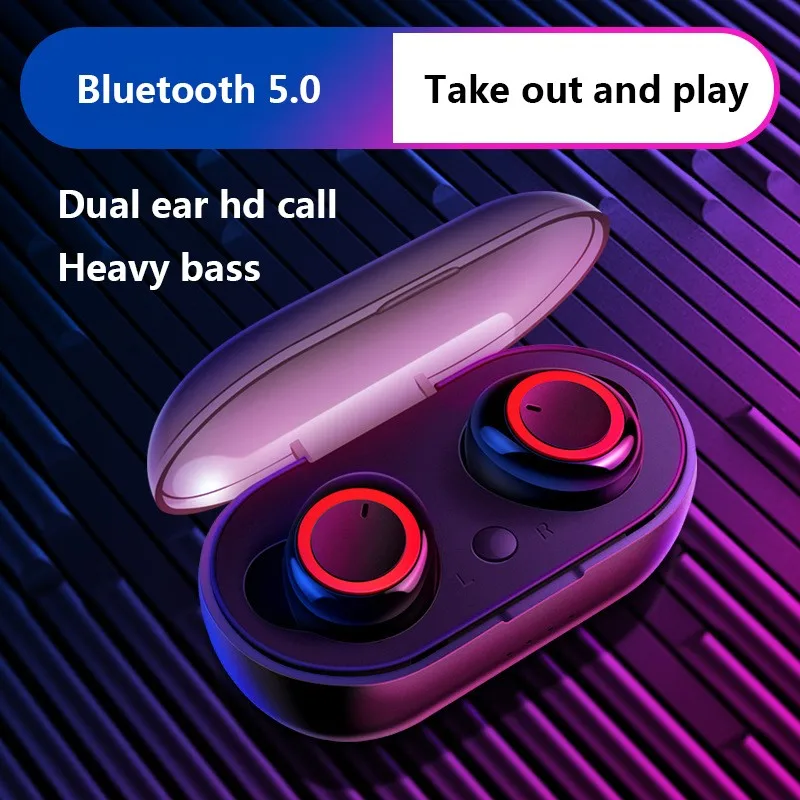 Новинка Bluetooth беспроводные наушники TWS бинауральные спортивные 3D стерео звук с