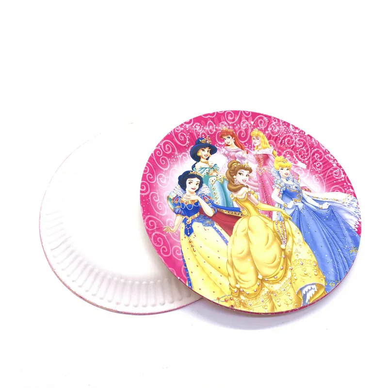

40Pcs/80Pcs New Sale Disney Aurora Movies Birthday Party Supplies Paper Cups Plates Straw Banner For Kid Party Decor Supplies