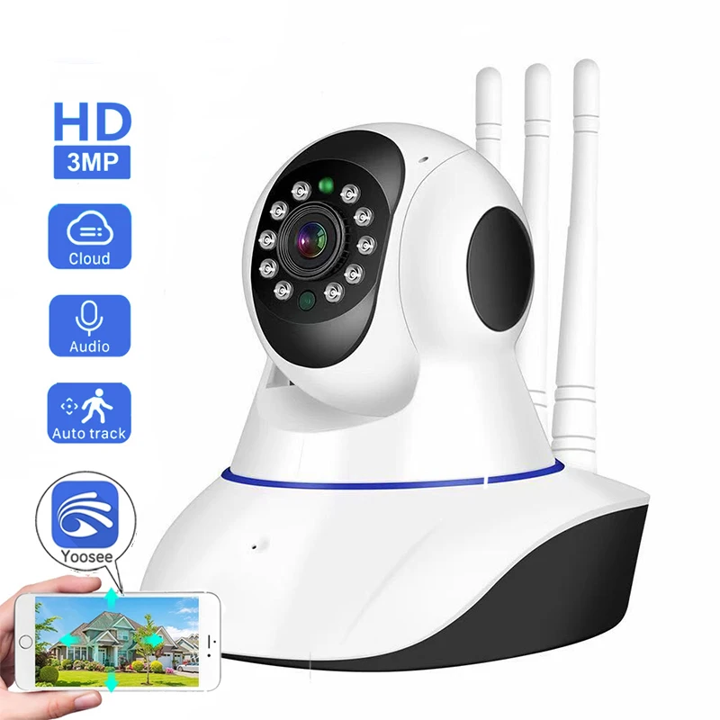 IP-камера HONTUSEC YOOSEE HD Беспроводная 2 МП 3 Мп ночное видение | Безопасность и защита