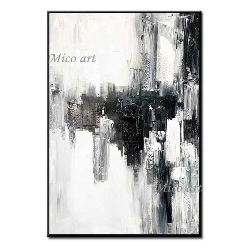 

Abstract Canvas Picture Wall Art Real Hand Painted Oil Painting Unframed Artwork Wall Hang On Canvas For Living Room Decoration