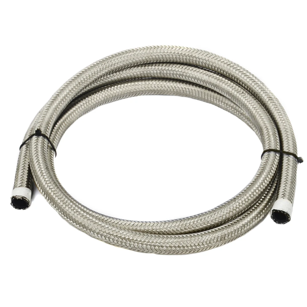 AN6/AN8/AN10 Universal Car Fuel Hose Oil Gas Line Stainless Steel Braided Pipeline Gas Radiator Brake Hose Fuel Pipe