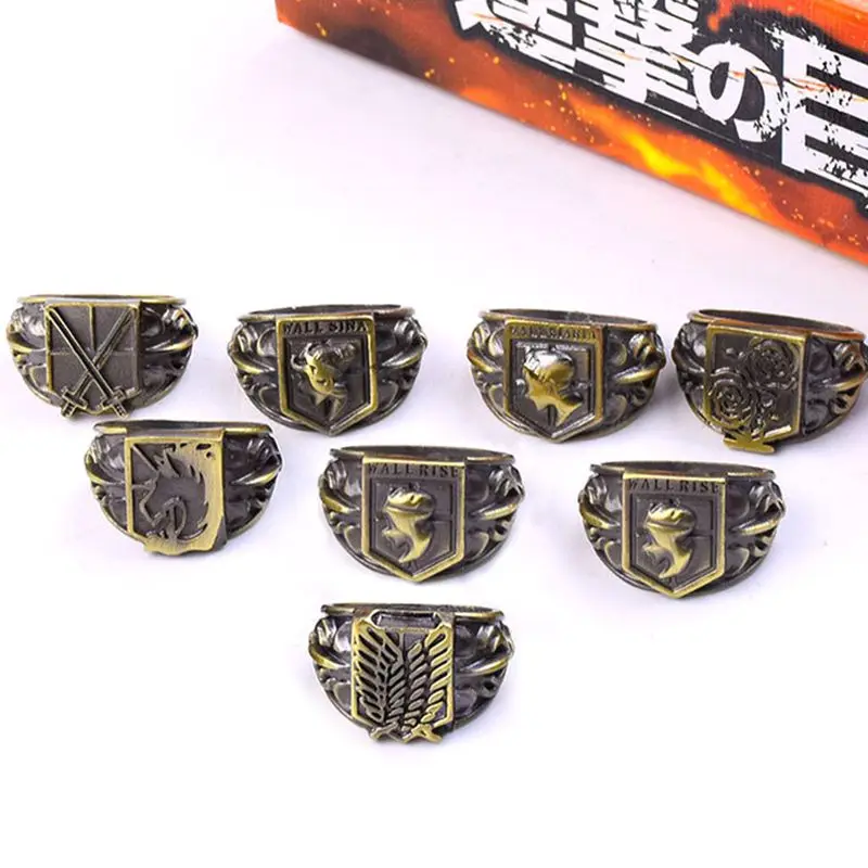 Набор колец из атаки на Титанов игрушки для косплея реквизит Хэллоуина вечеринки
