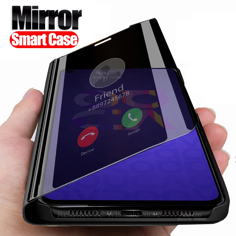

Smart View Mirror Case For huawei nove 5T case Flip stand book phone cover on hawei huawe nova 5T 5 T T5 nova5T capa funda coque