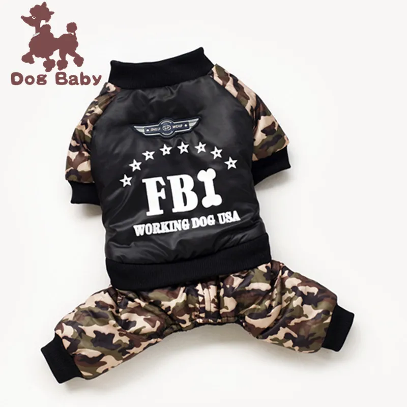 

Dog Clothes For Small Dogs Cool FBI Warm Winter Clothes For Dogs Chihuahua Ropa Perro Clothing For Medium Large Dog Pet Clothing