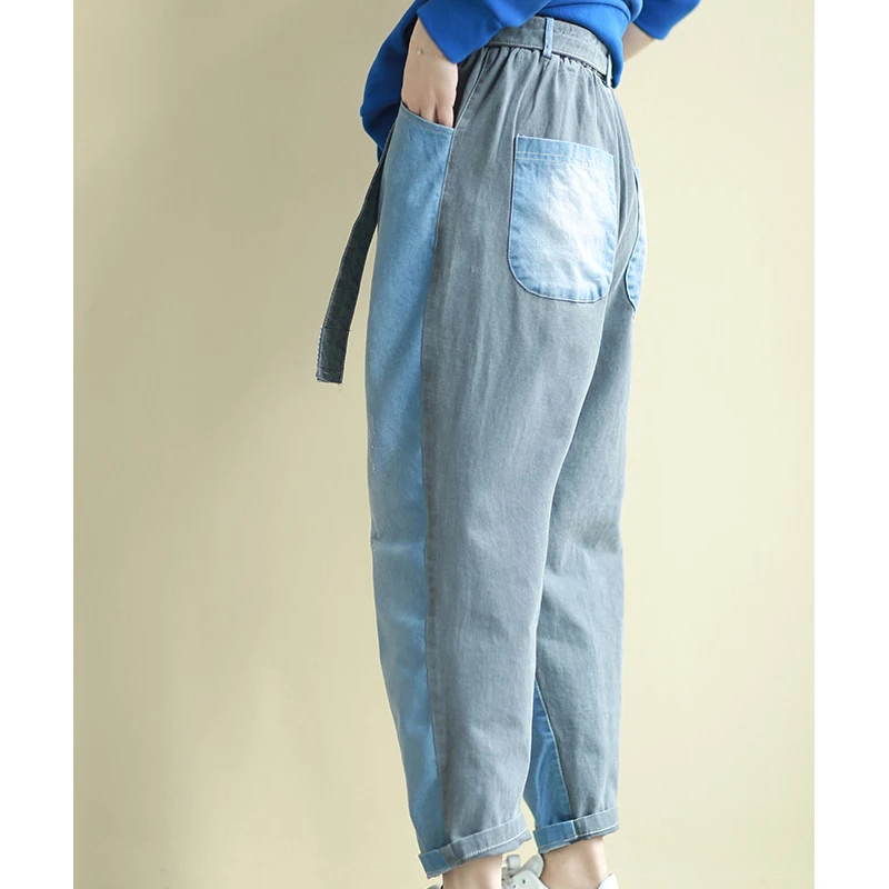 Max LuLu Новинка Весна 2020 модные корейские Брендовые женские джинсы в стиле пэчворк