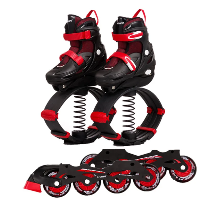 Hot ! Kangaroo Jumping Shoes 2 in 1 Roller Skates + Bounce For Kids Teenager Inline Jump Sports Skate | Спорт и развлечения