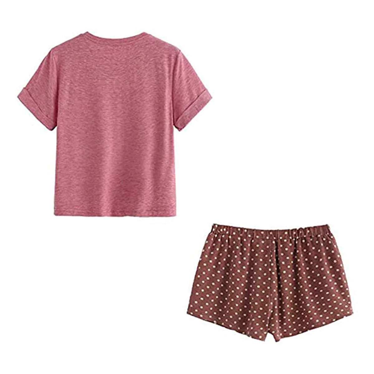 Женская пижама с коротким рукавом летний повседневный пижамный комплект топ и