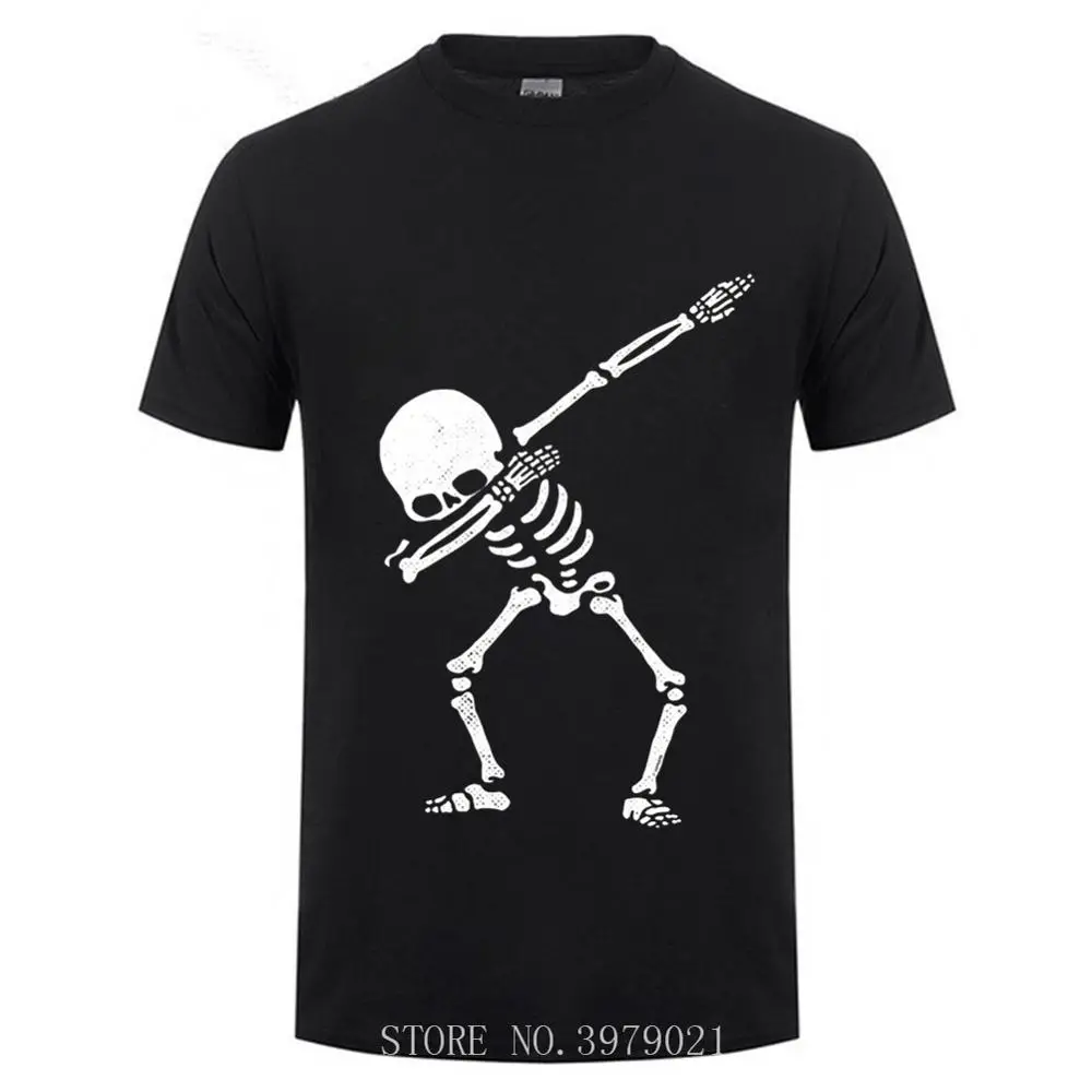 Футболка Dabbing футболка Skeleton Dab в стиле хип хоп с черепом Dabbin новинка 2018