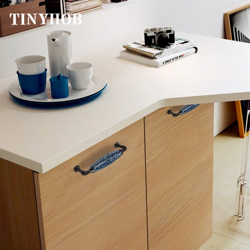 Цинковый сплав + керамические ручки для кухонных шкафов/ручки шкафов ящиков