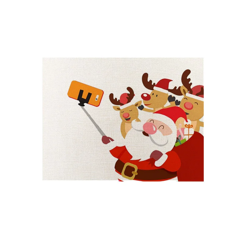 Рождественский коврик для стола с Санта-Клаусом Рождественское украшение