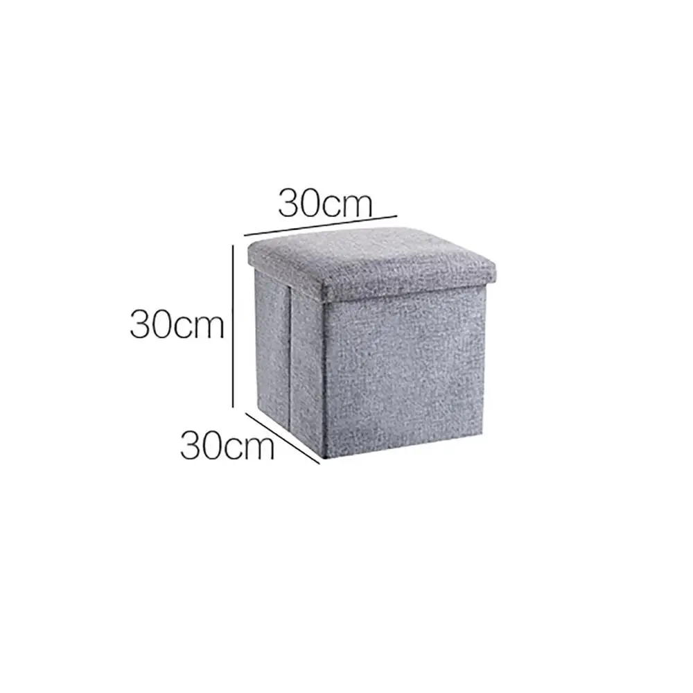 Льняная коробка для хранения складной тканевый стул домашняя сменная обувная