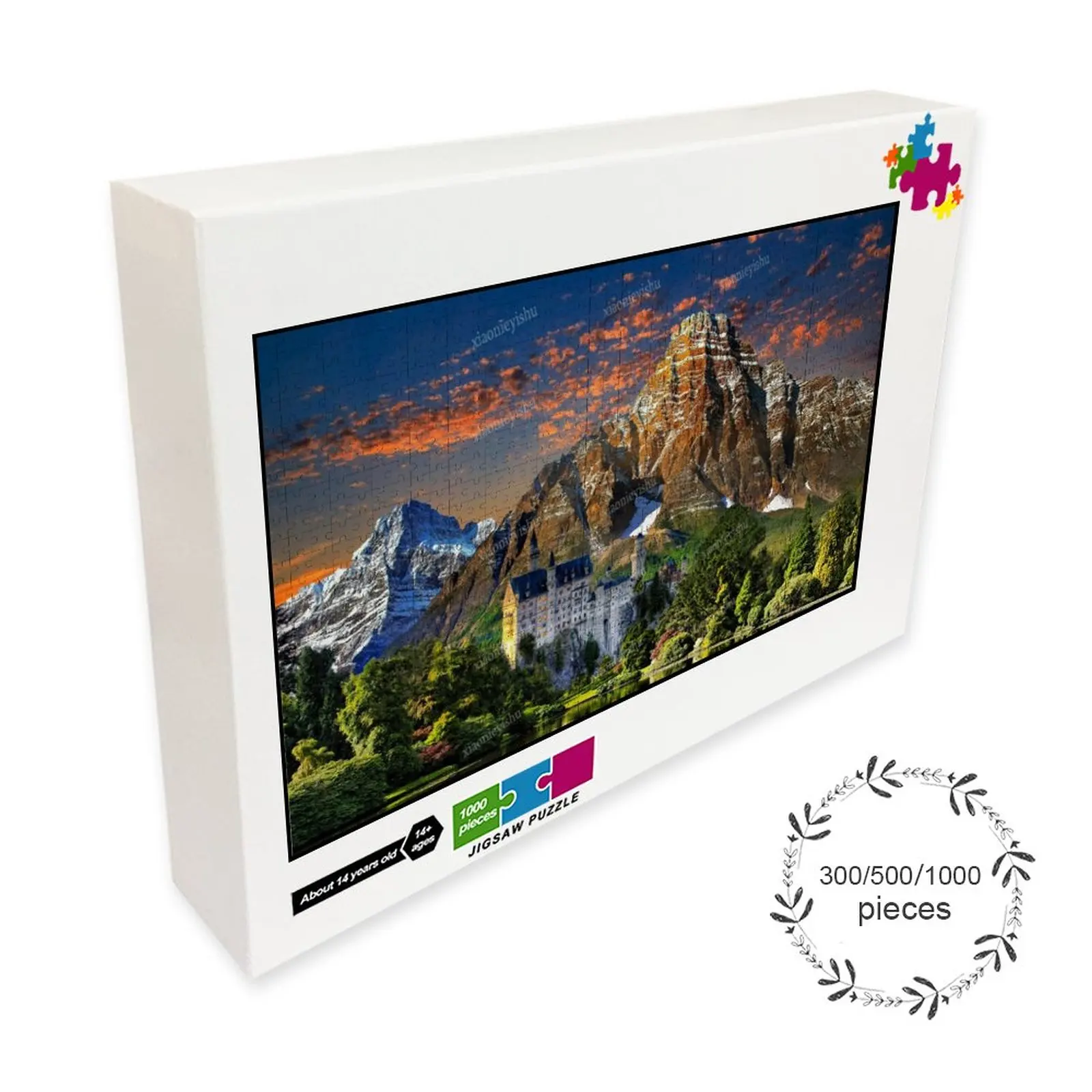 

Пазл деревянный в виде пейзажа, 300, 500, 1000 шт.