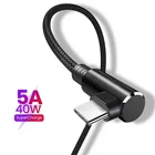 Кабель USB Type-C для Samsung S20, S10, Xiaomi, быстрая зарядка 3,0, для передачи данных, для игр, USB-C