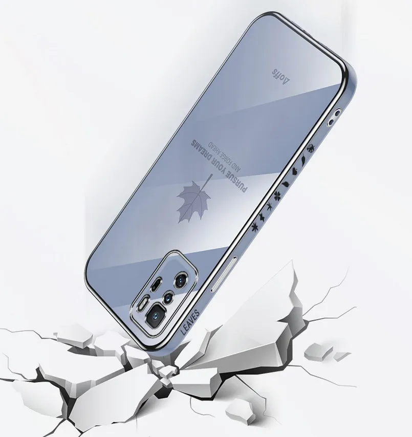 maple leaf plating phone case for poco x3 gt m3 pro 5g poco f3 x3 pro nfc case soft silicone camera protect cover poco f2 pro free global shipping