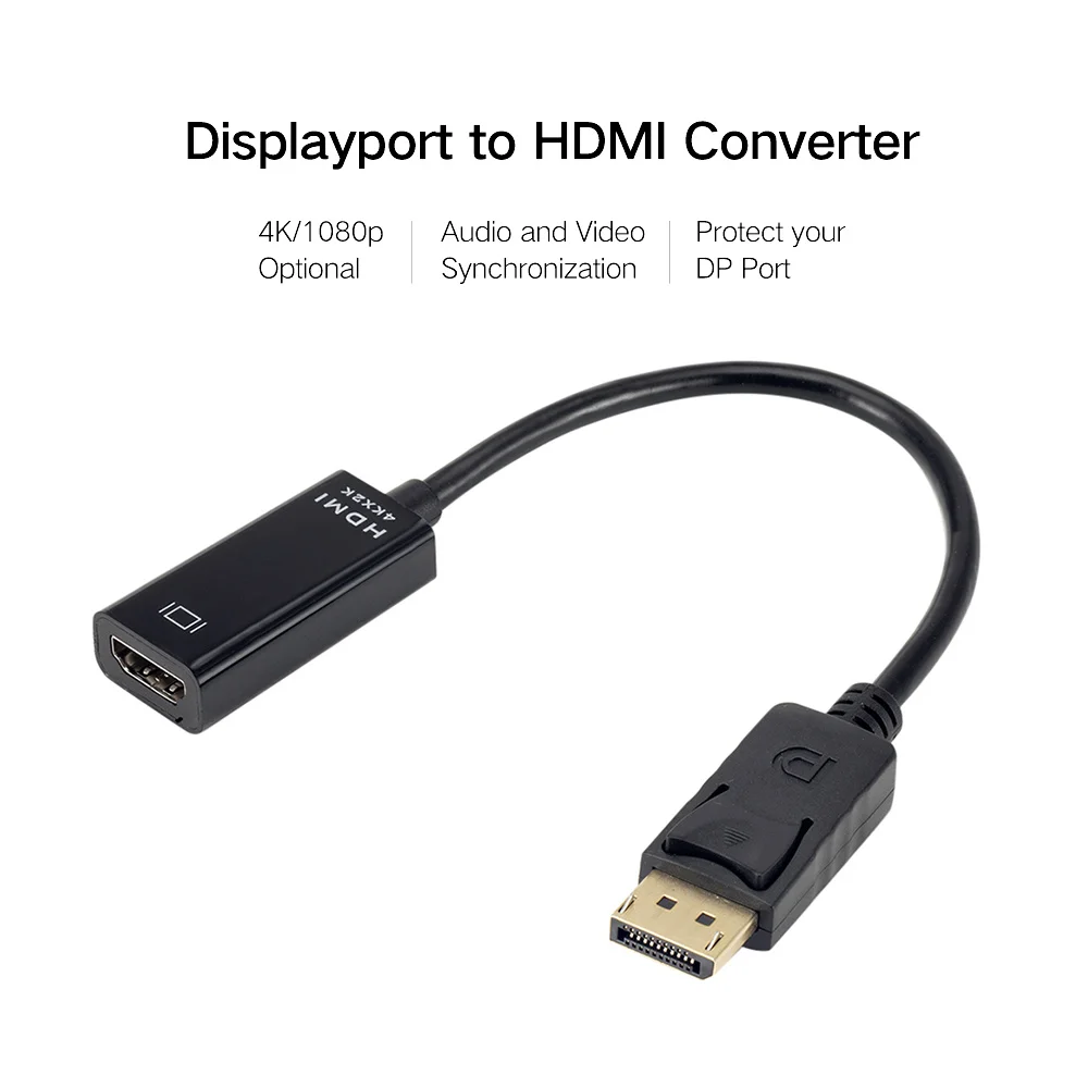 Для HP DELL порт дисплея ноутбука к HDMI кабель ПК папа женскому Кабель DP-HDMI 1080P адаптер