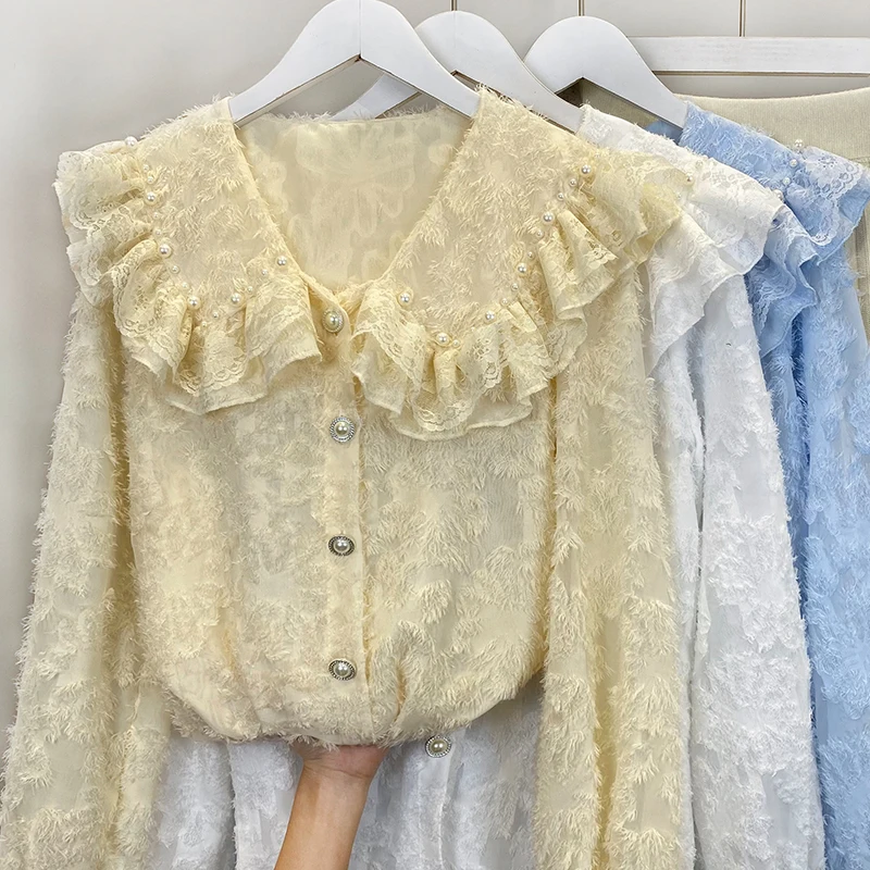 

Cheap wholesale 2021 spring autumn new fashion casual ladies work women Blouse woman overshirt female OL BVtC4497