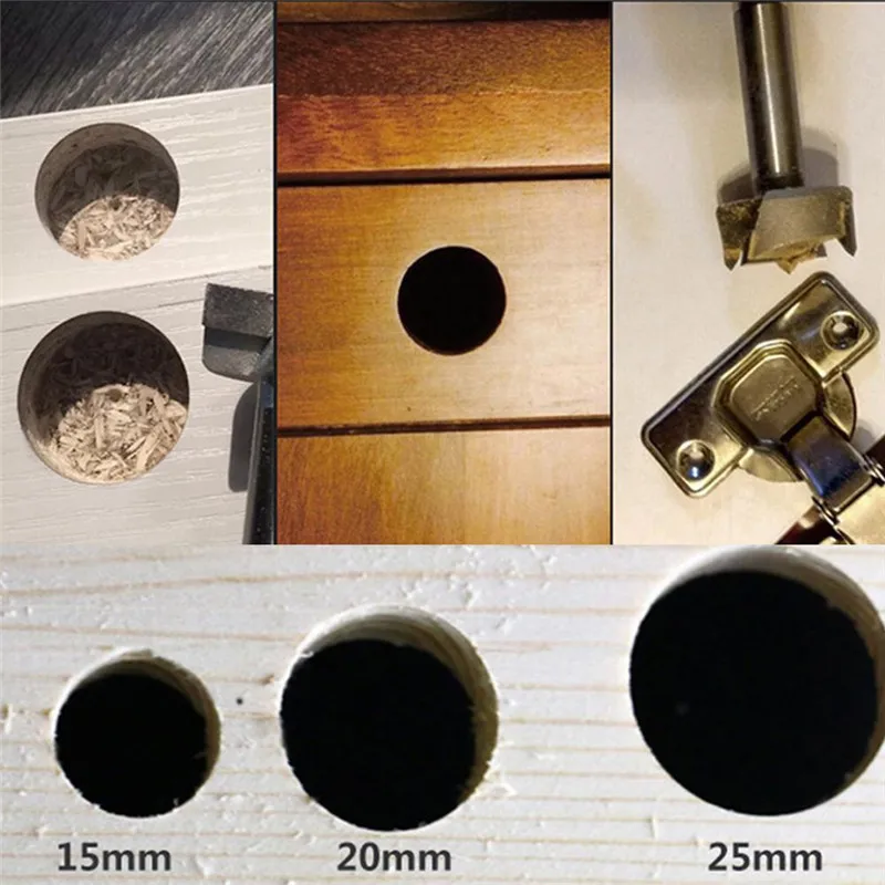 

5pcs Carpentry Hole Opener Punch Bit Special Low Price Exit Wood Cutting Tool Flat Wing Bore Reaming Hinge Durable Tools
