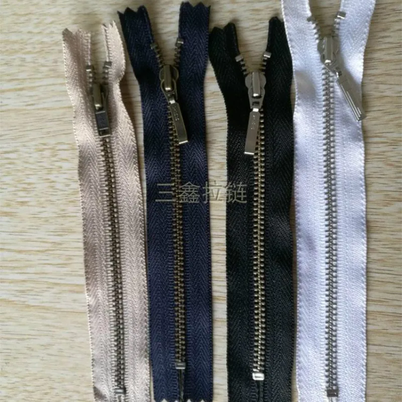 100 Pcs/lot Most Free Shipping Ykk Metal Zipper Black/white/blue Close End for Bag Boot Pocket Sewing Accessories Wholesale | Дом и сад