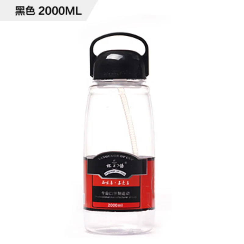 Соломенные пластиковые спортивные бутылки для воды прозрачные модные летние