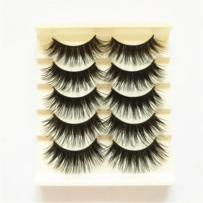 5 пар норковых ресниц натуральные/толстые 3D Искусственные ресницы натуральные