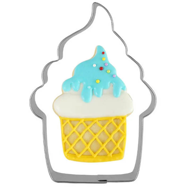 1 комплект/партия летнее кекс мороженое печенье Трафареты для печенья и блинов