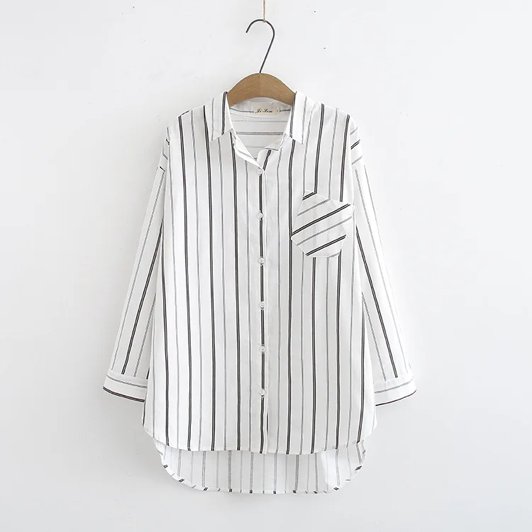 Повседневные блузки размера плюс осень 2019 женские модные свободные рубашки с